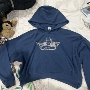 Boys Lie Navy Hoodie with Angel Wings